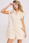 Patched Utility Romper