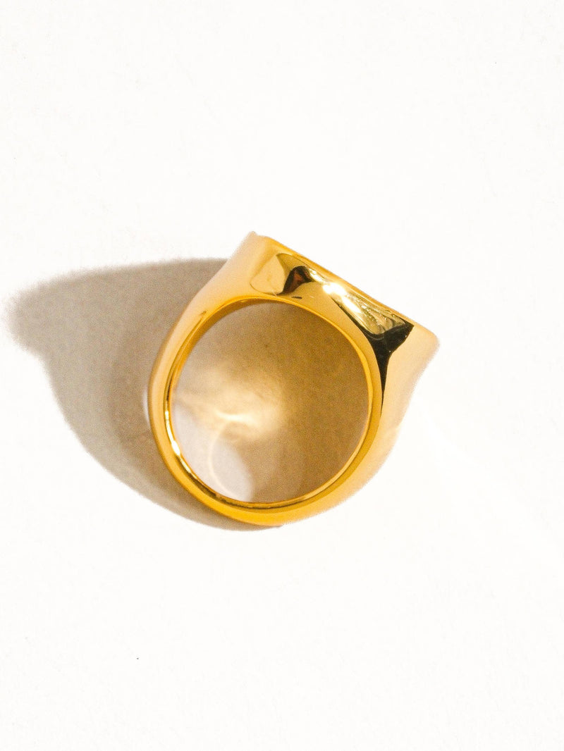 Mother of pearl Statement Ring