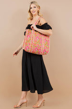 Orange Peony Tote Bag