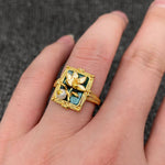 Vintage Oil Painting Ring