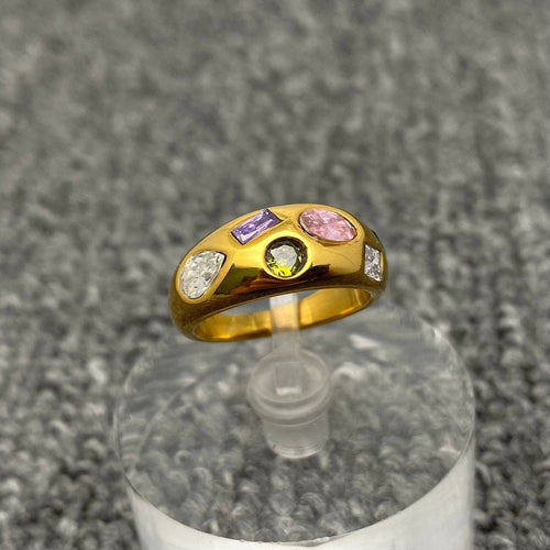 Rhinestone Bubble Ring