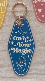 Own Your Magic Motel Keychain