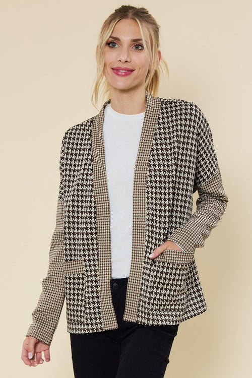 Houndstooth Cardigan