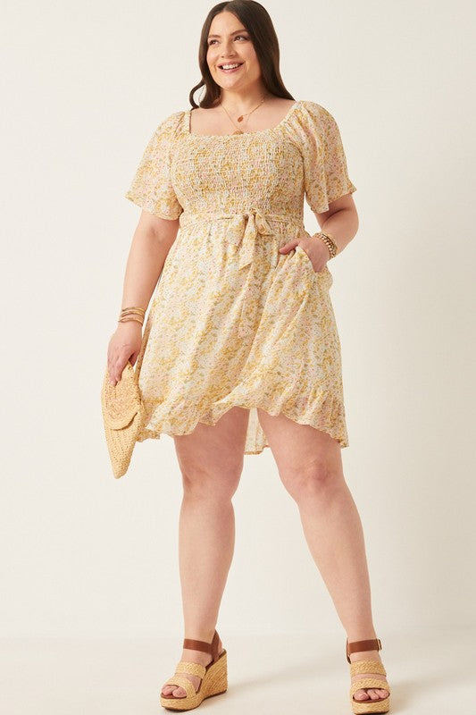 Curvy Butter Tulip Dress