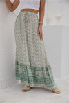 Womens Print Maxi Skirt