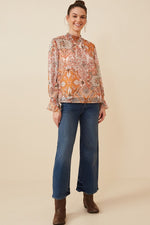 Paisley Chiffon Top