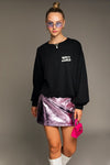 Long Sleeve Oversized Wild Child Graphic Pullover