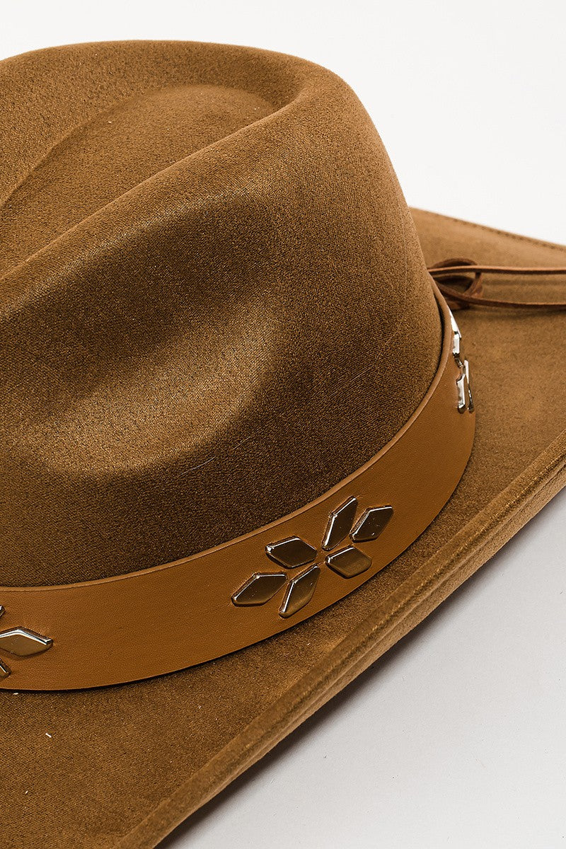 Brown Pinched Front Cowgirl Hat