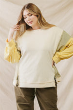 Curvy Color Block Sweater