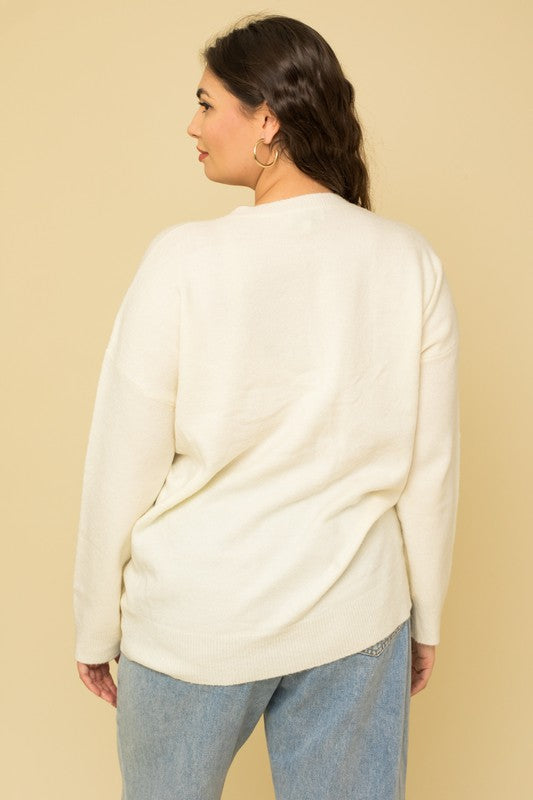 Plus Size Cheers Pullover Sweater