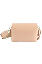 Bamboo Twist Lock Flap Crossbody Bag