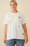 Curvy Daisy Patch Tee