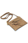 Fashion Multi Zipper Clutch Crossbody Bag