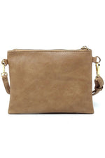 Fashion Multi Zipper Clutch Crossbody Bag