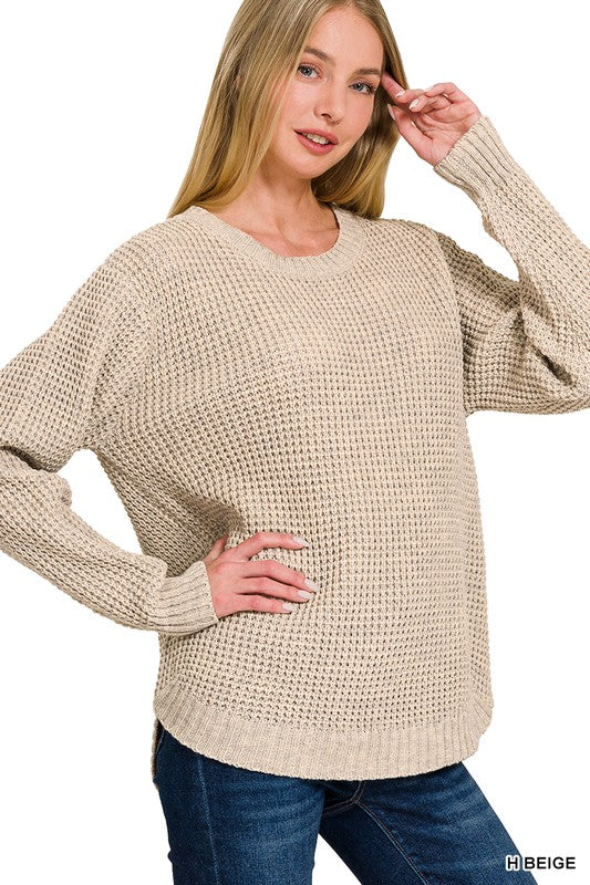 Waffle Knit Sweater