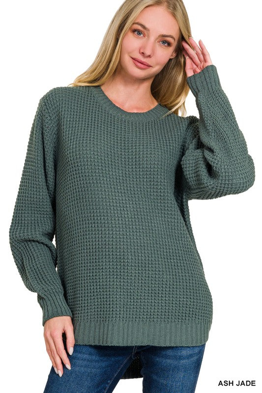 Waffle Knit Sweater