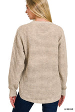 Waffle Knit Sweater