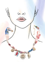 Sun Scarf Necklace