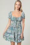 Paisley Aqua Dress