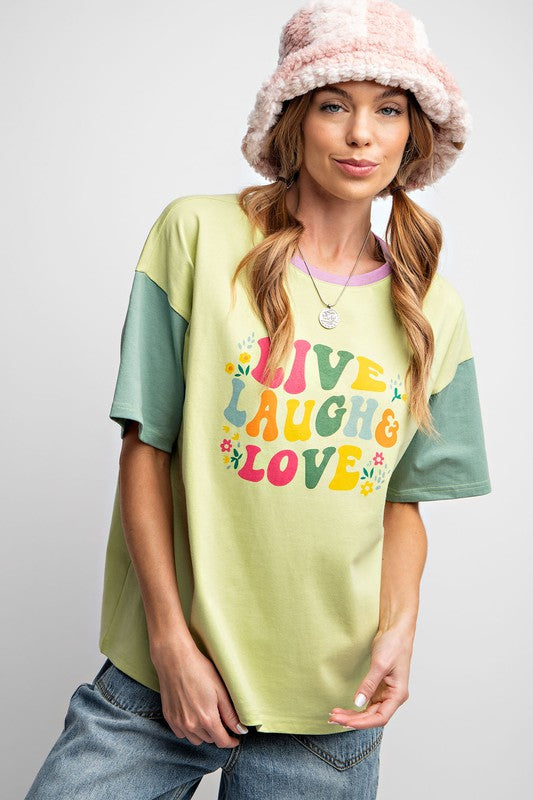 Kiwi Live Laugh & Love Tee