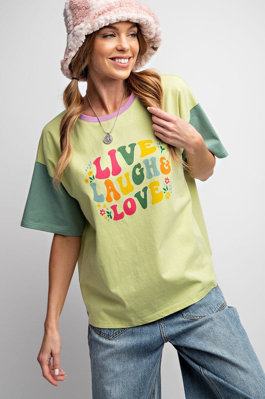 Kiwi Live Laugh & Love Tee