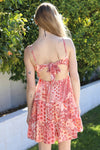 Coral Paisley Sundress