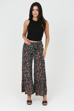 Black Wide Flare Pants