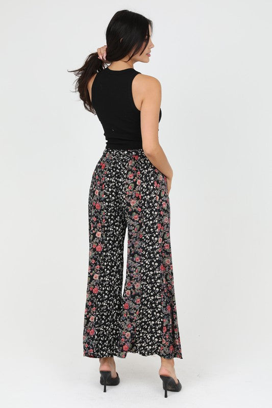 Black Wide Flare Pants