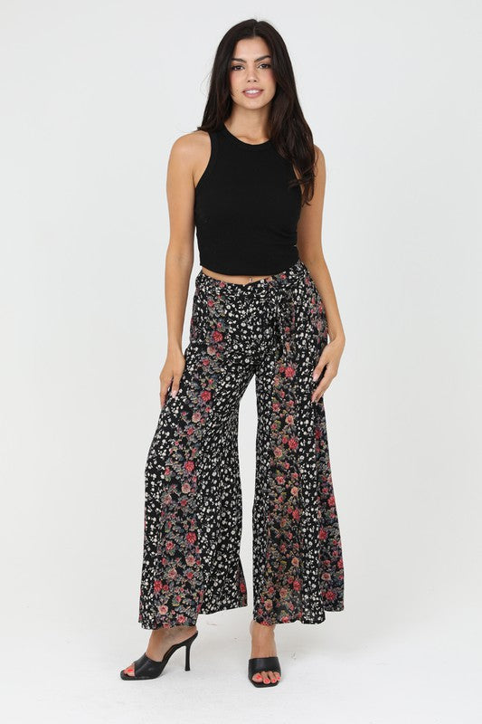 Black Wide Flare Pants