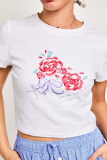 Rose Baby Tee