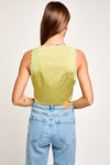 Kiwi Satin Lace Top