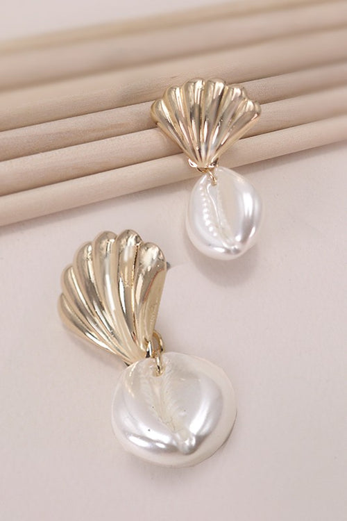 Puka Shell Drop Earrings