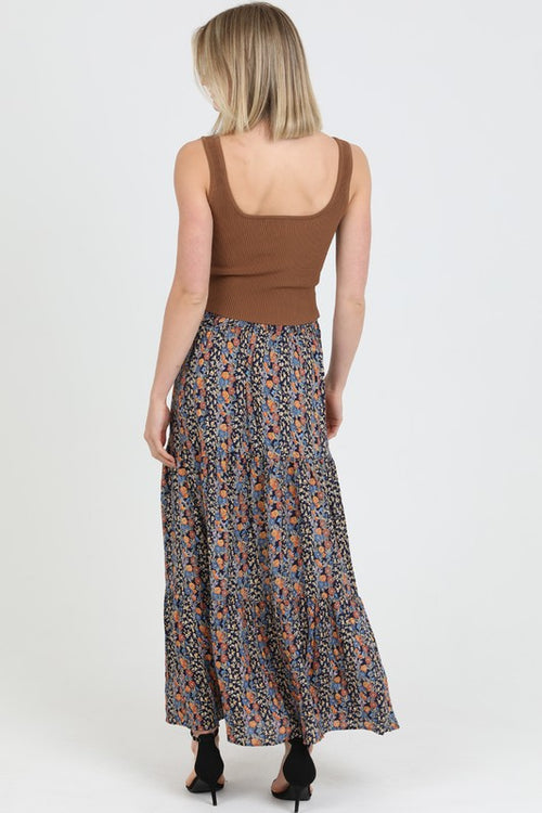 Savannah Bloom Maxi Skirt