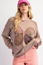 Butterfly Terry Knit Pullover