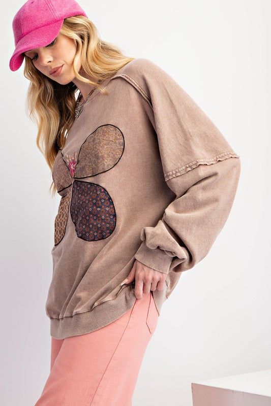 Butterfly Terry Knit Pullover