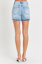 Distressed Light Wash Shorts