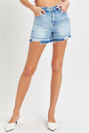 Distressed Light Wash Shorts