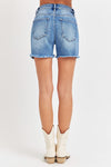 High Rise Front Slit Shorts