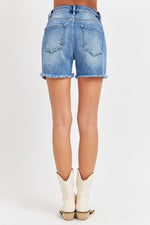 High Rise Front Slit Shorts