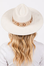 Ivory Flower Trim Hat