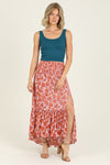 Orange Blossoms Maxi Skirt