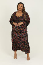 Curvy Desert Lace Maxi Dress