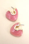 Rose Quartz Marble Earrings