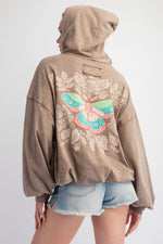 Mocha Butterfly Hoodie