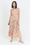 Ivory Flower Tie Back Maxi