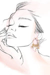 Seashell Cluster Earrings