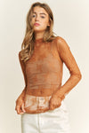 High Neck Lace Top