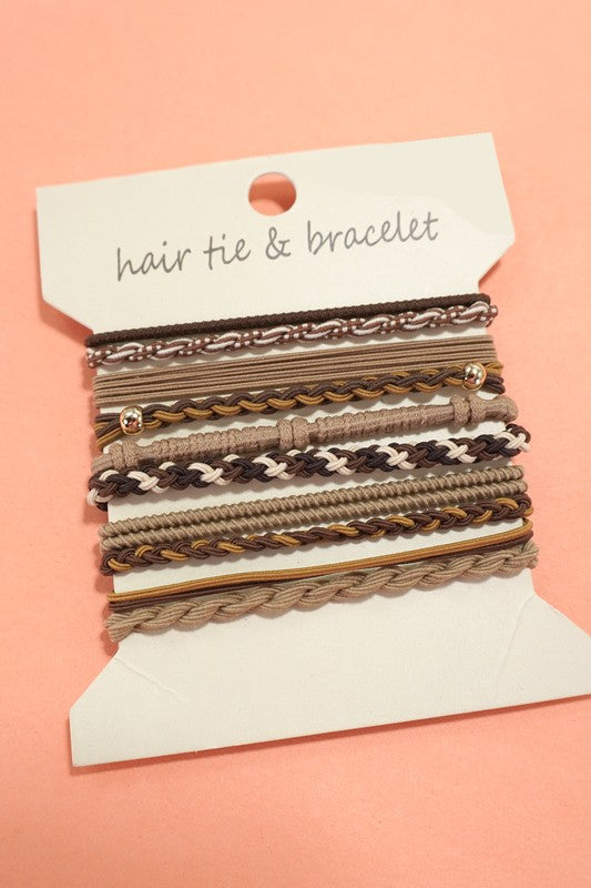 Chocolate Hair Tie Bracelets