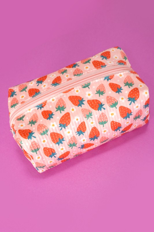 Strawberry Cosmetic Bag