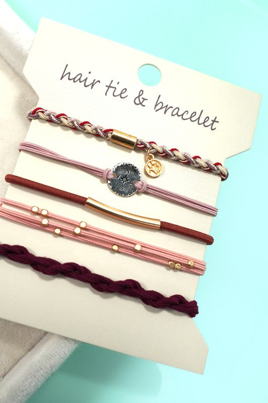 Compass Hair Tie Bracelets